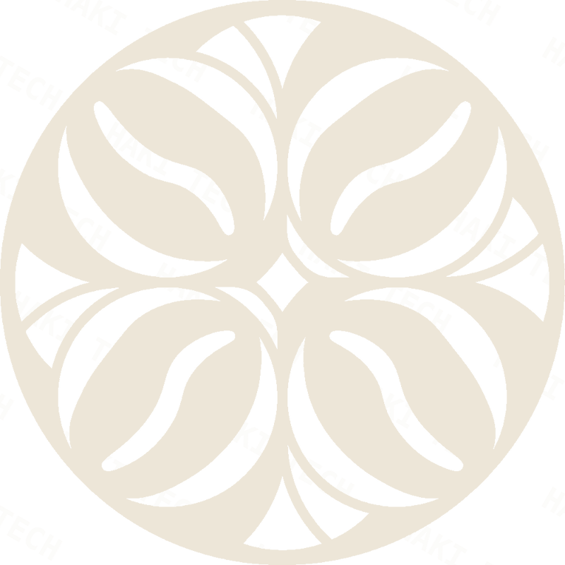 Petal Medallion laser-cut coaster design