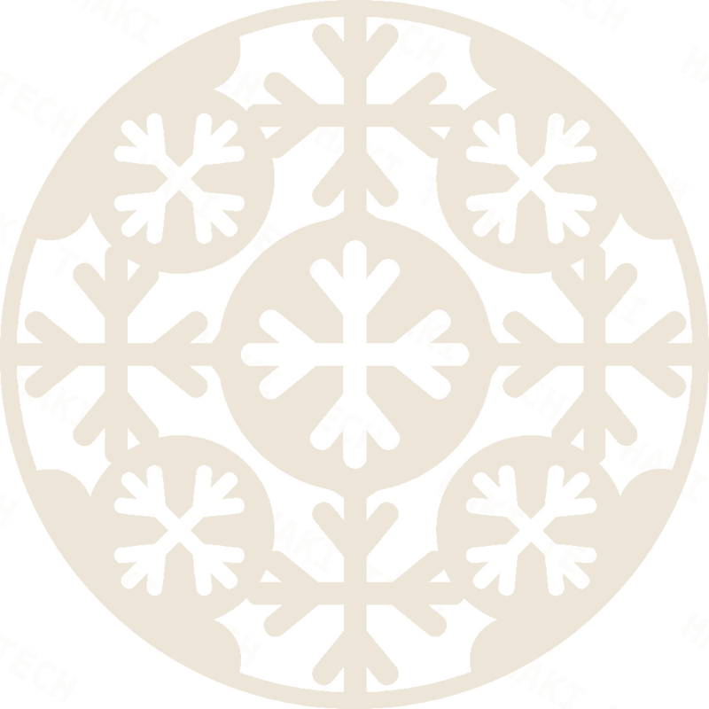 Frost Flurry laser-cut coaster design