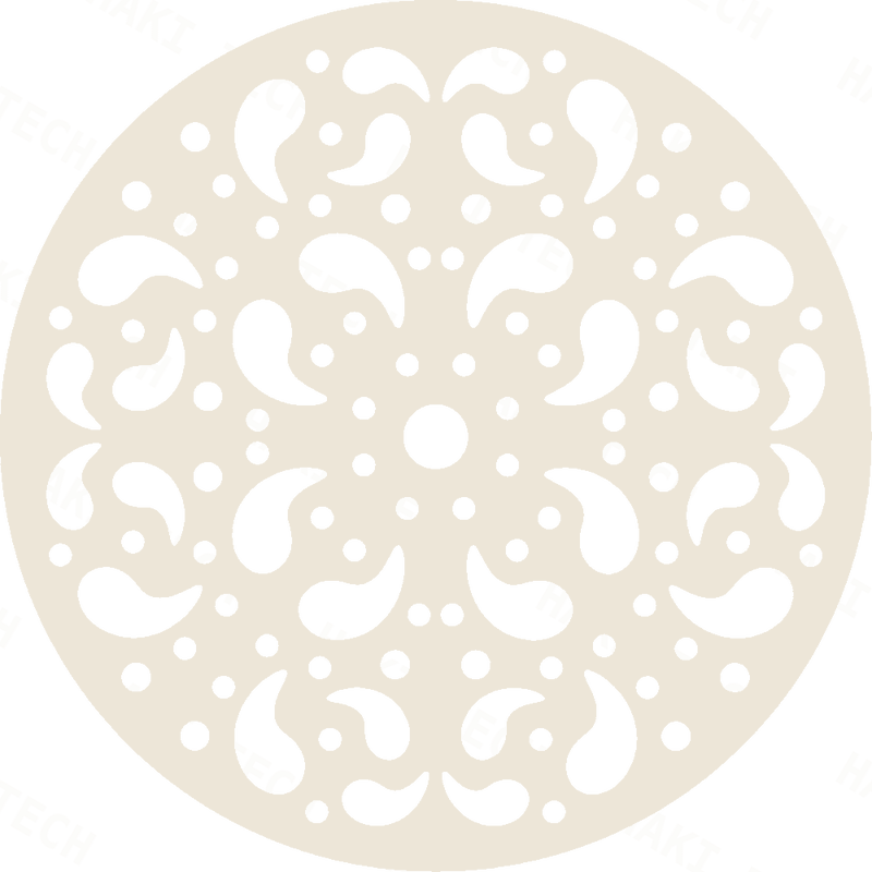 Paisley Scatter laser-cut coaster design