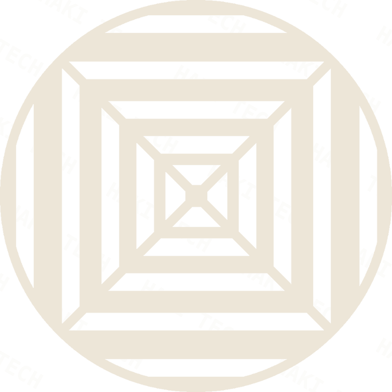 Nested Square laser-cut coaster design
