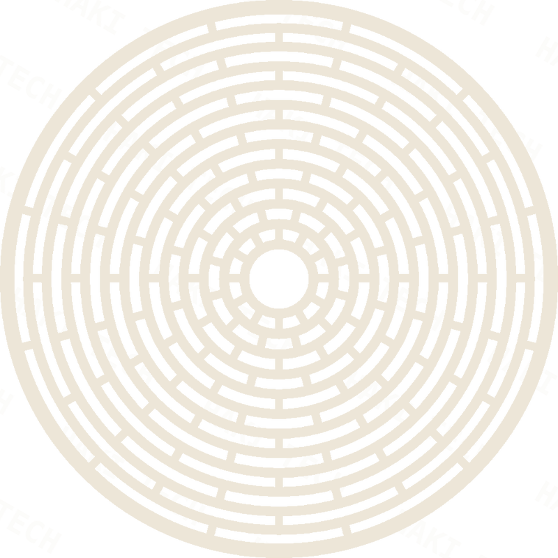 Labyrinth Rings laser-cut coaster design