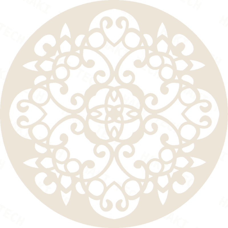 Damask Medallion laser-cut coaster design