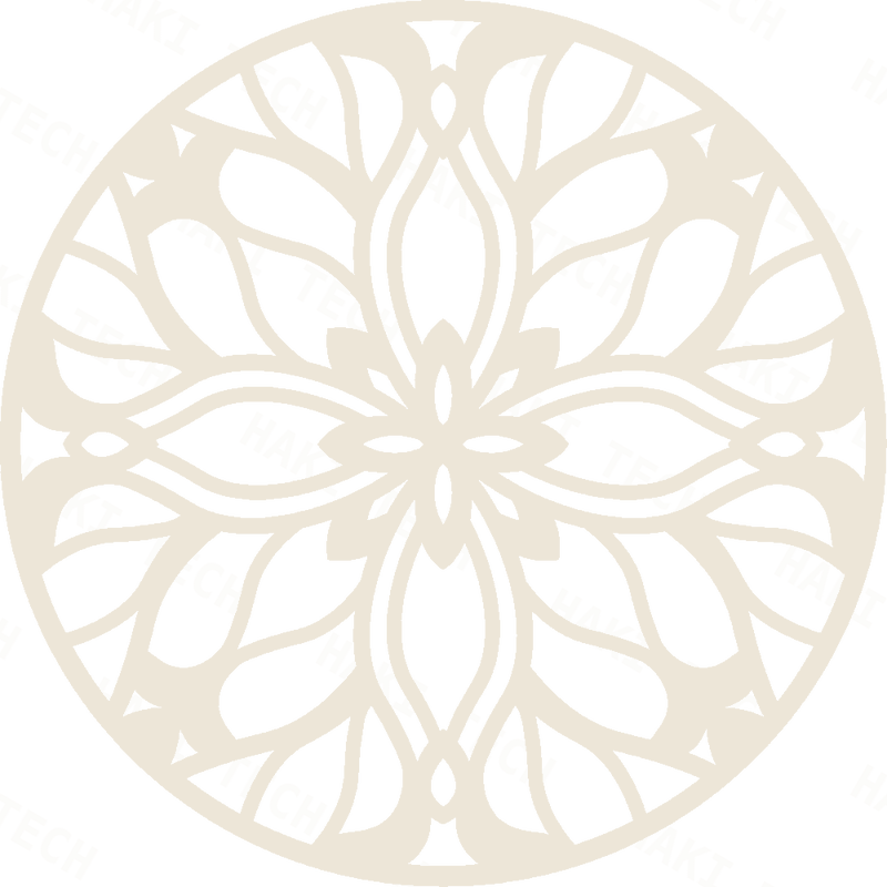 Lotus Mandala laser-cut coaster design