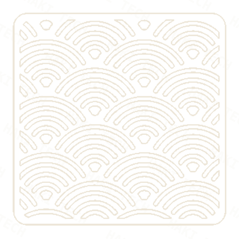 Seigaiha Waves laser-cut coaster design