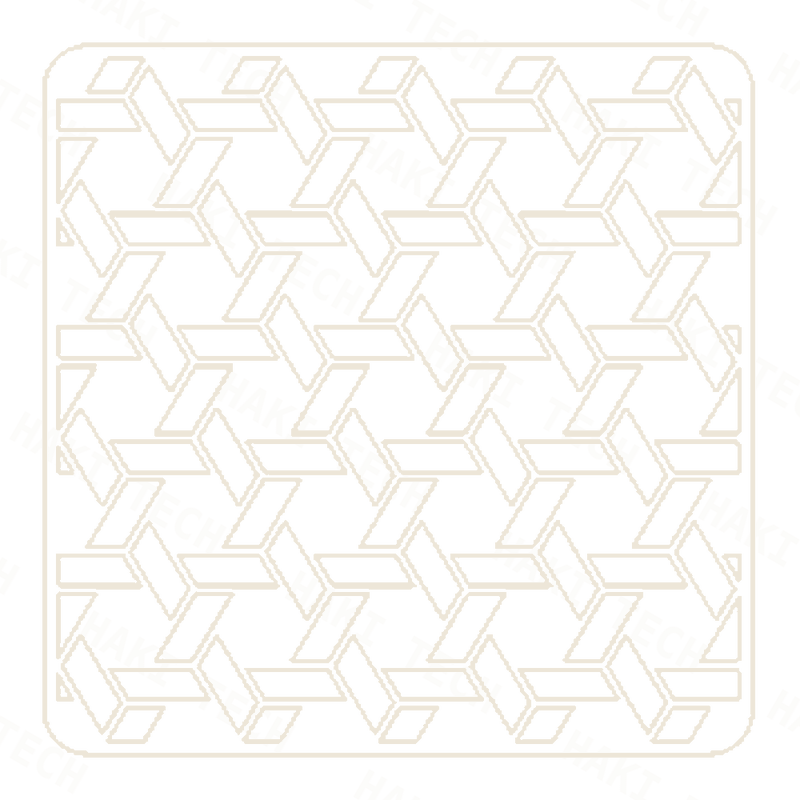 Isometric Weave laser-cut coaster design